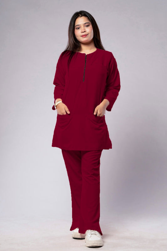 Zipflex Mulberry Maroon – Stylish & Flexible Activewear