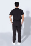 Midnight Black | 4-Pocket Mandarin Collar - Scrubs Pk