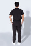 Midnight Black | 4-Pocket Mandarin Collar - Scrubs Pk