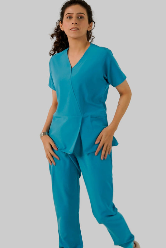 Pacific Blue Feathersoft™ Milano scrub set