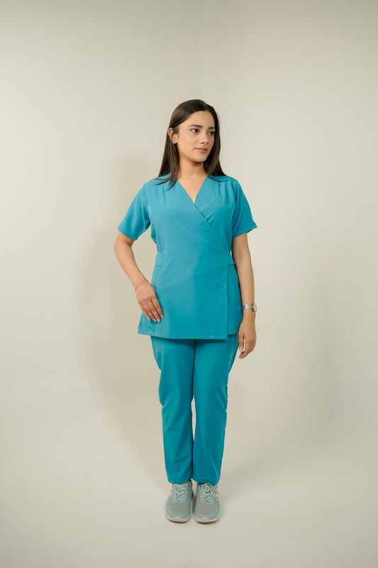 Pacific Blue Feathersoft™ Paris Scrub Set