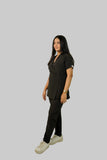 Midnight Black Feathersoft™ Paris Scrub Set