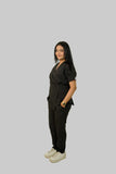 Midnight Black Feathersoft™ Paris Scrub Set
