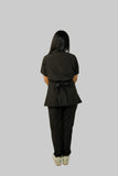 Midnight Black Feathersoft™ Paris Scrub Set