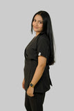 Midnight Black Feathersoft™ Paris Scrub Set