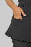 Midnight Black Feathersoft™ Paris Scrub Set