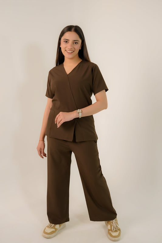 Lisbon Brown Feathersoft™ Milano Scrub Set