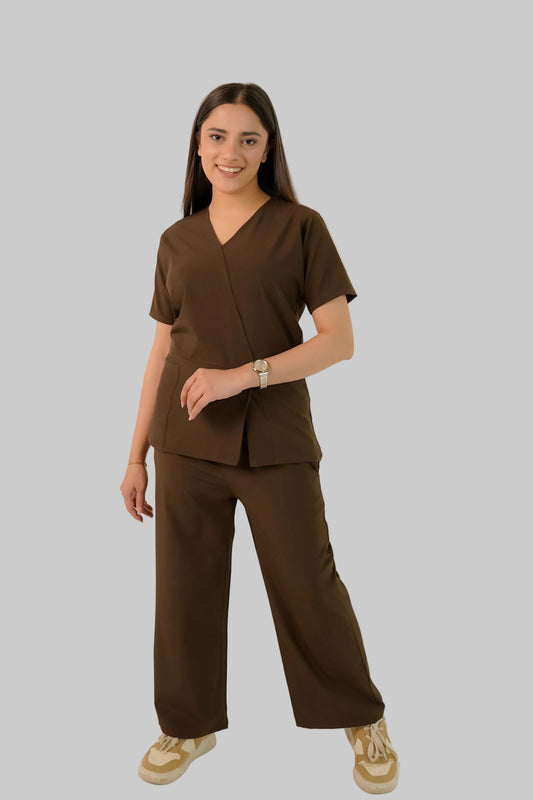 Lisbon Brown Feathersoft™ Milano Scrub Set