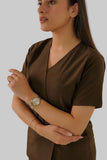 Lisbon Brown Feathersoft™ Milano Scrub Set