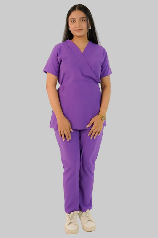 Dark Lavender Feathersoft™ Paris Scrub Set