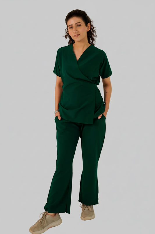 Forest Green Feathersoft™ Paris Scrub Set