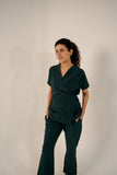 Forest Green Feathersoft™ Paris Scrub Set