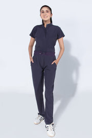 Lead Grey | 4 Pockets Mandarin Collar - Scrubs Pk