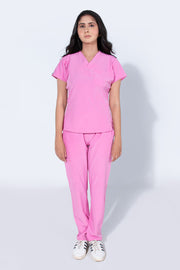 Rose Pink Women Classic Collar - Scrubs Pk