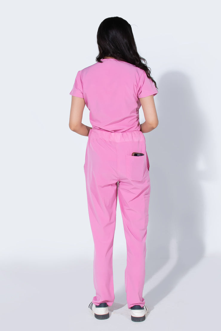 Rose Pink Women Classic Collar - Scrubs Pk