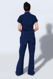 Navy Blue | 4 Pockets Mandarin Collar - Scrubs Pk