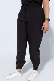 Midnight Black | Classic collar with straight pants - Scrubs Pk