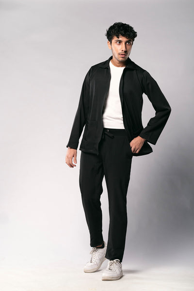 Classic Scrub Jacket Mid Night Black