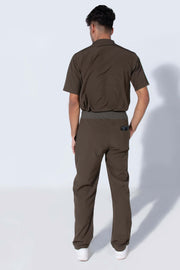 Olive Green | 4-Pocket Mandarin Collar - Scrubs Pk