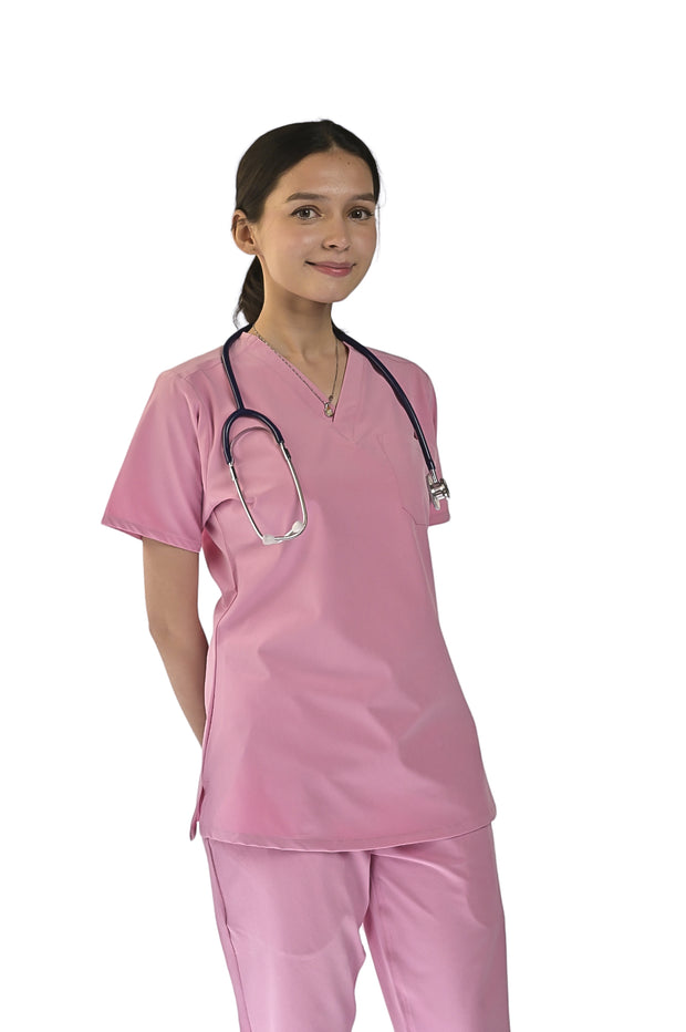 Pink Shirt Women Scrubs - Scrubs Pk