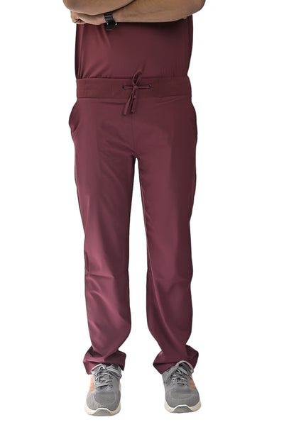 Maroon Bottom  Men's Scrubs - Scrubs Pk