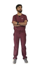 Maroon Men's Scrubs - Scrubs Pk