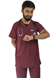 Maroon Men's Scrubs - Scrubs Pk