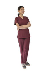 Maroon Women Scrubs - Scrubs Pk