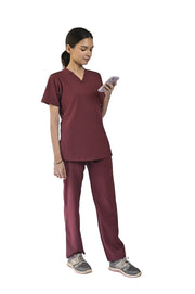 Maroon Women Scrubs - Scrubs Pk