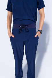 Navy Blue | 4-Pocket Mandarin Collar - Scrubs Pk