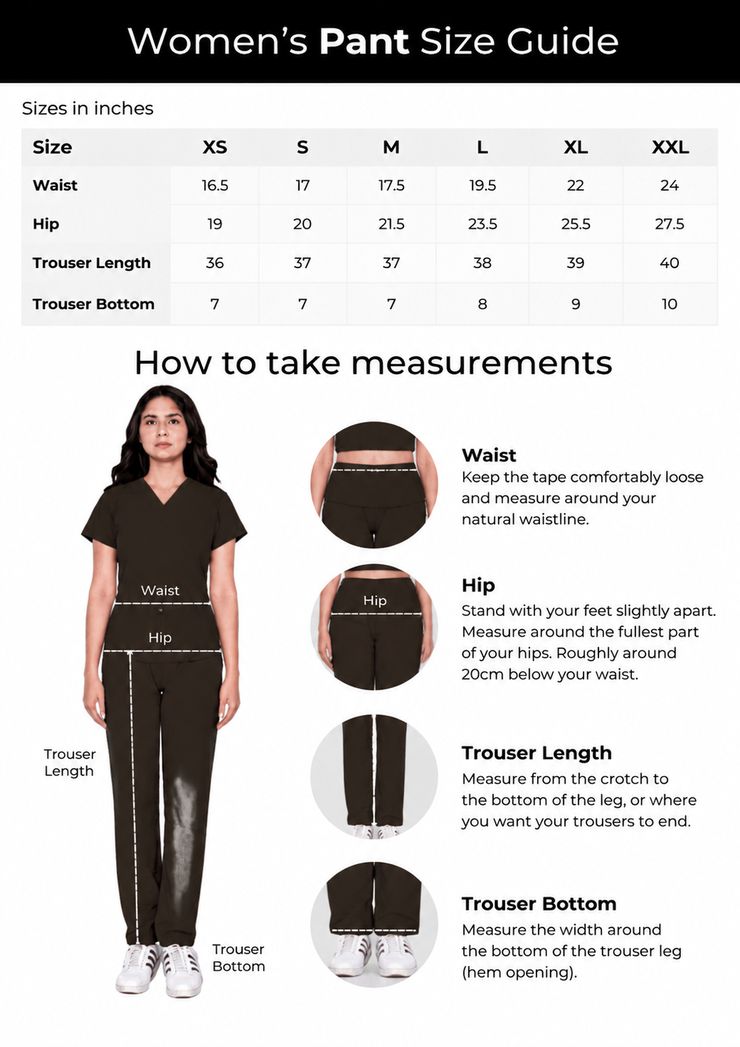 Pant Size Guide