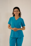 Pacific Blue Feathersoft™ Milano scrub set