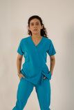 Pacific Blue Feathersoft™ Milano scrub set