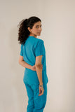 Pacific Blue Feathersoft™ Milano scrub set