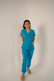 Pacific Blue Feathersoft™ Milano scrub set