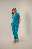 Pacific Blue Feathersoft™ Milano scrub set