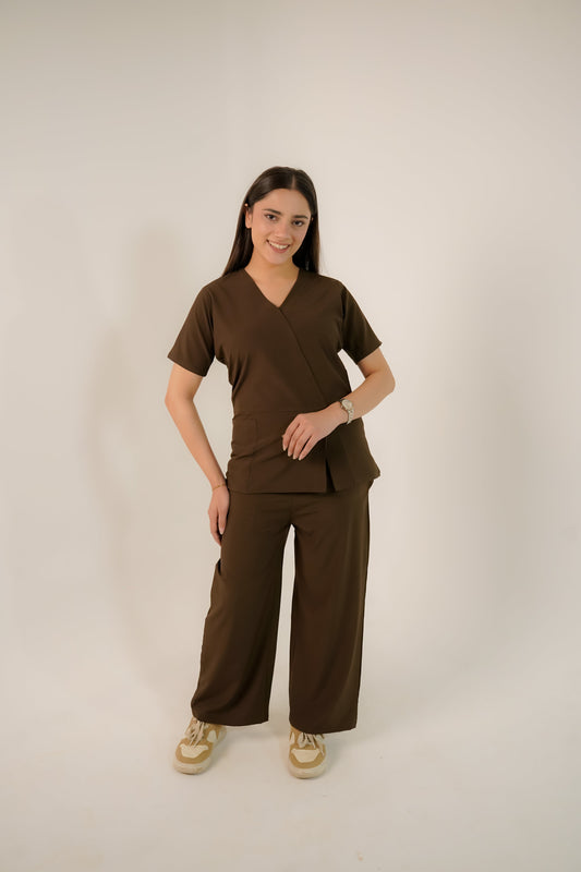 Lisbon Brown Feathersoft™ Milano Scrub Set