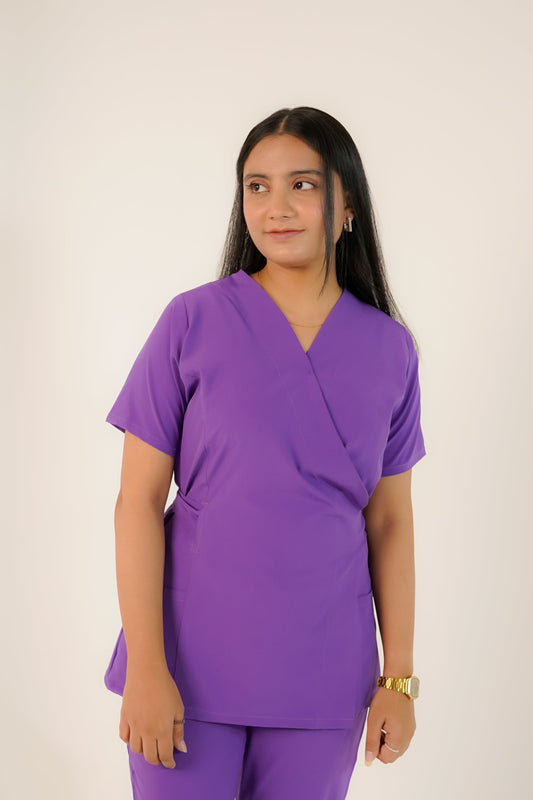 Dark Lavender Feathersoft™ Paris Scrub Set