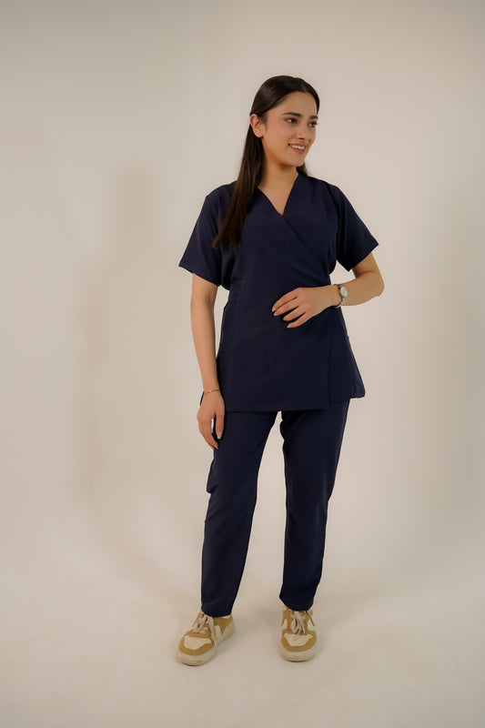 Navy Blue Feathersoft™ Paris Scrub Set