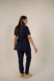 Navy Blue Feathersoft™ Paris Scrub Set