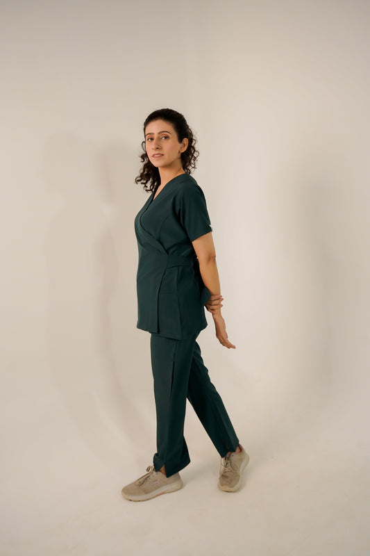 Dark Green Feathersoft™ Paris Scrub Set