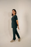 Dark Green Feathersoft™ Paris Scrub Set