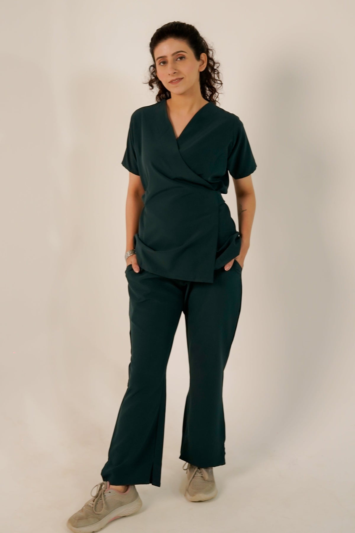 Dark Green Feathersoft™ Paris Scrub Set