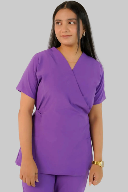 Dark Lavender Feathersoft™ Paris Scrub Set