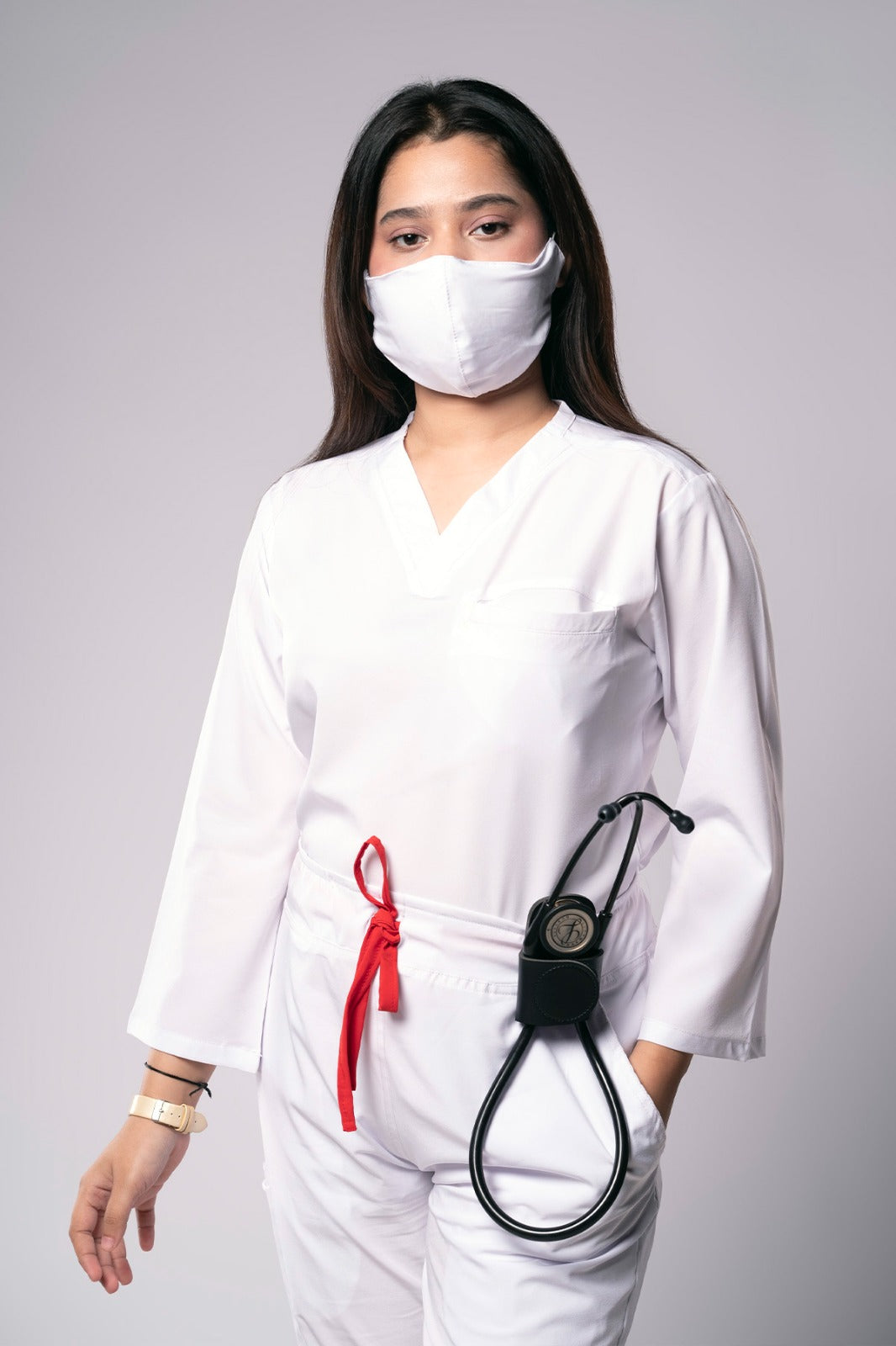 Doctor belt clip stethoscope holder
