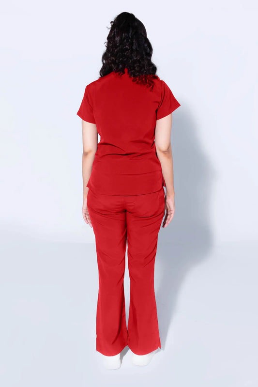 Ferrari Red | Women Mandarin Collar (Premium)