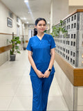 Zinc blue Classic Collar Women's Scrub (Limited edition)