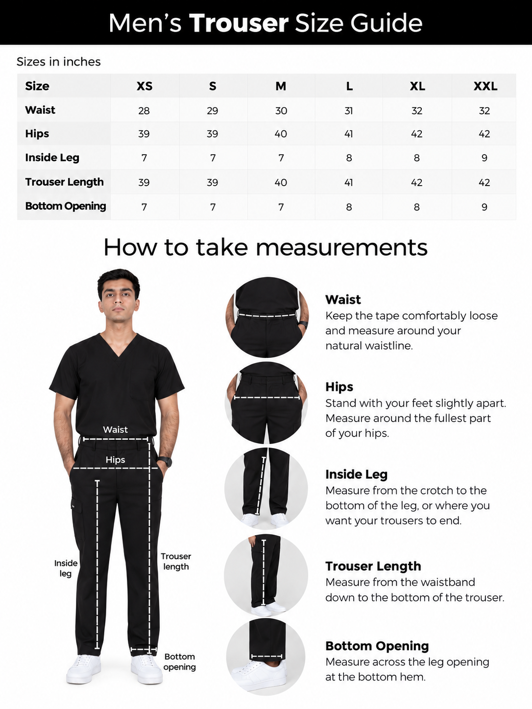 Pant Size Guide