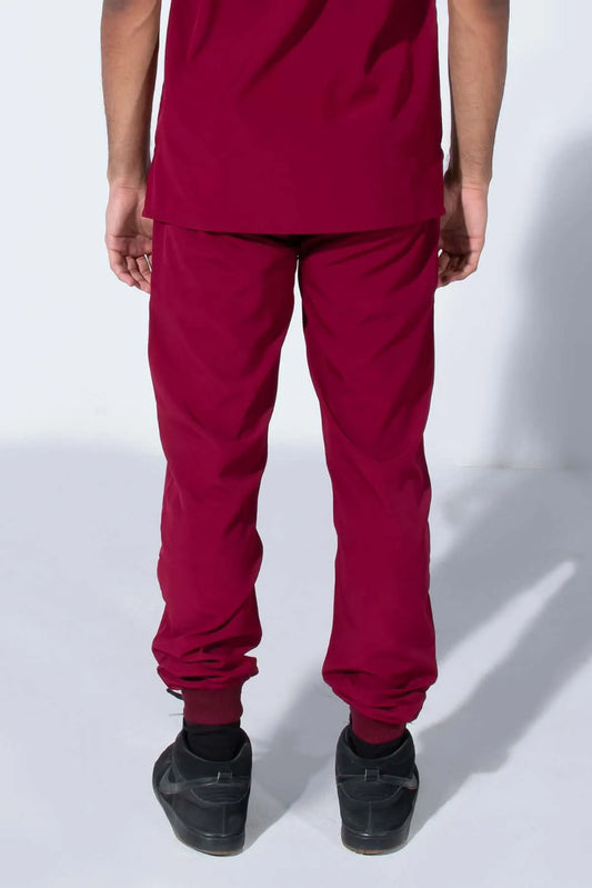 Mulberry Maroon Classic Men’s Scrub Set