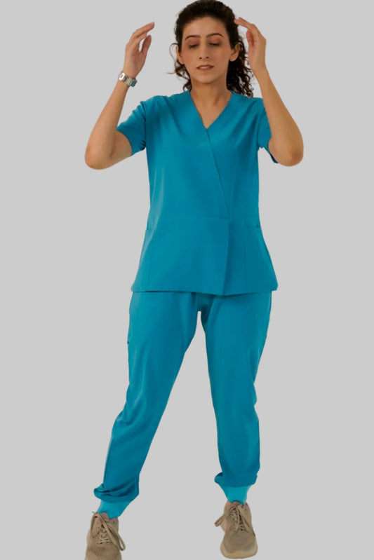 Pacific Blue Feathersoft™ Milano scrub set
